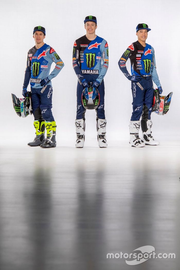 Jeremy Seewer, Ben Watson en Glenn Coldenhoff, Monster Energy Yamaha Factory Racing