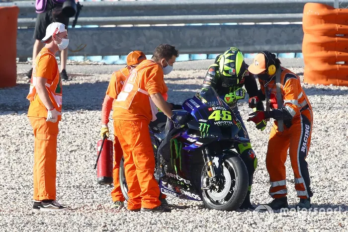Valentino Rossi, Yamaha Factory Racing déspues de la caída