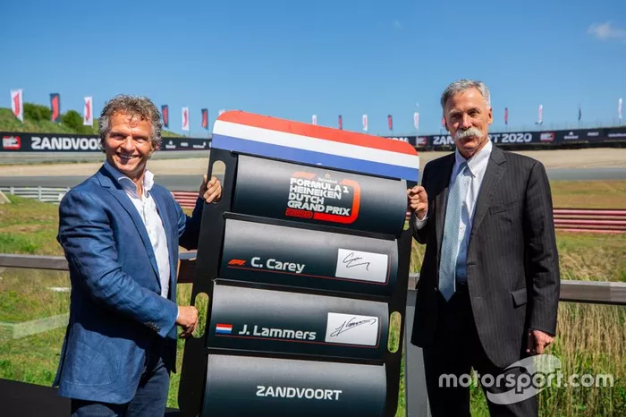 Jan Lammers con Chase Carey, CEO Formula Uno