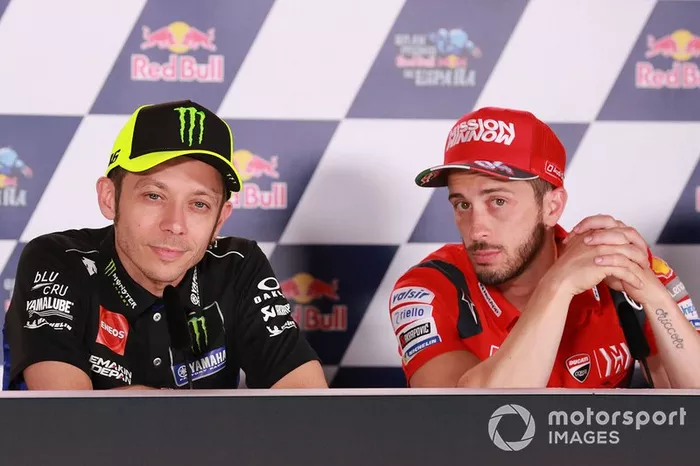 Valentino Rossi, Yamaha Factory Racing, Andrea Dovizioso, Ducati Team