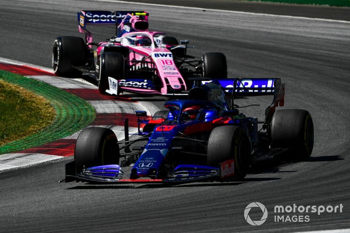 Daniil Kvyat, Toro Rosso STR14, Lance Stroll, Racing Point RP19