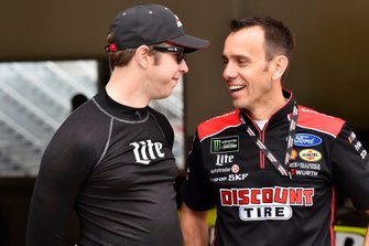 Brad Keselowski, Team Penske, Ford Mustang Miller Lite y Paul Wolfe