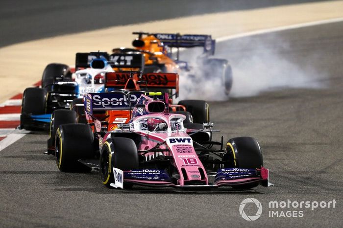 Lance Stroll, Racing Point RP19, Sebastian Vettel, Ferrari SF90