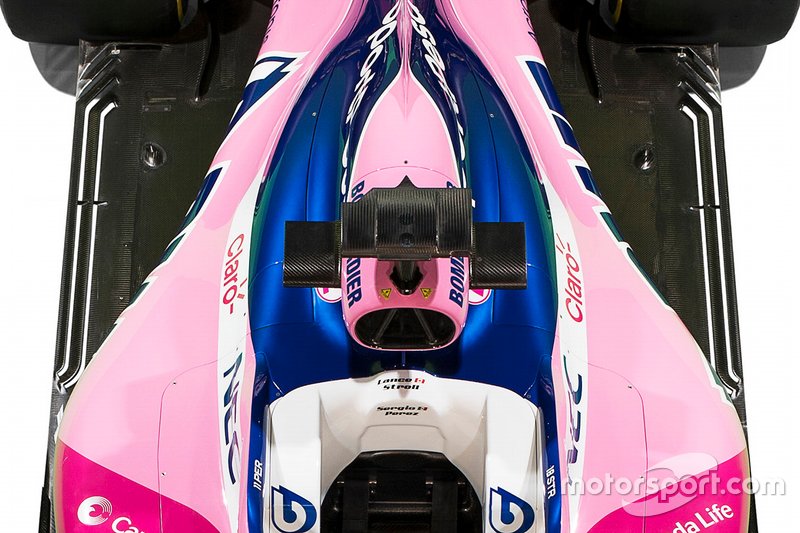 Dettaglio della livrea della Racing Point