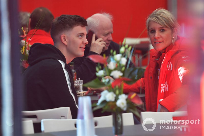 Fabian Vettel, Brother to Sebastian Vettel, Ferrari and Britta Roeske, PA to Sebastian Vettel, Ferrari