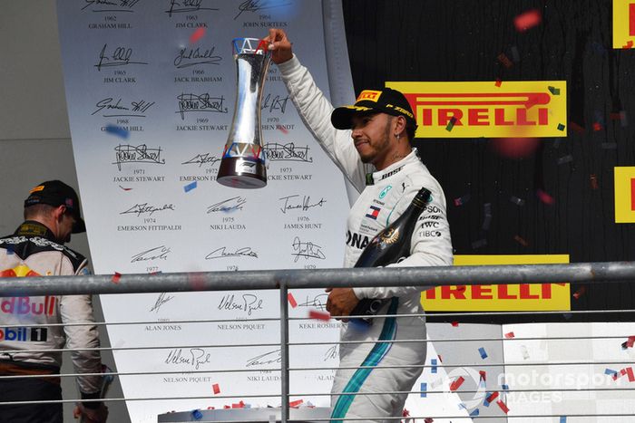 Podio: tercer lugar Lewis Hamilton, Mercedes AMG F1
