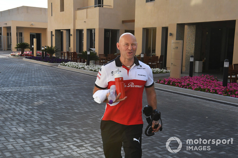 Mark Arnall, trainer to Kimi Raikkonen, Sauber  