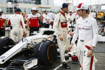 Charles Leclerc, Sauber, sur la grille