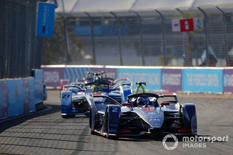 Sam Bird, Envision Virgin Racing, Audi e-tron FE05, Alexander Sims, BMW I Andretti Motorsports, BMW iFE.18
