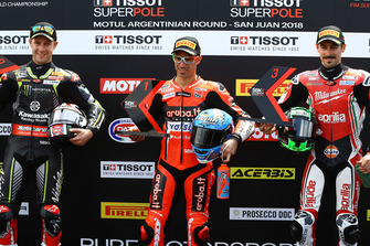 Polesitter Marco Melandri, 2. Jonathan Rea, 3. Eugene Laverty
