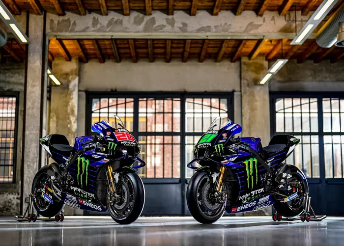 Moto de Fabio Quartararo, Yamaha Factory Racing, Franco Morbidelli, Yamaha Factory Racing
