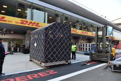 Red Bull Racing freight in pit lane