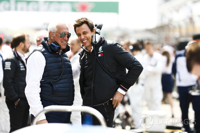 Lawrence Stroll dan Toto Wolff, Mercedes AMG F1