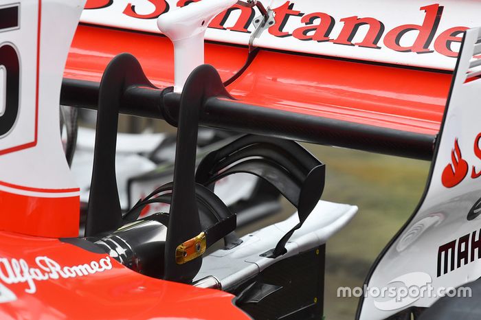 Ferrari SF70H detalle del alerón trasero