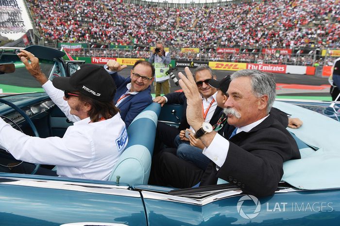 Emerson Fittipaldi, Alejandro Soberon, Chase Carey