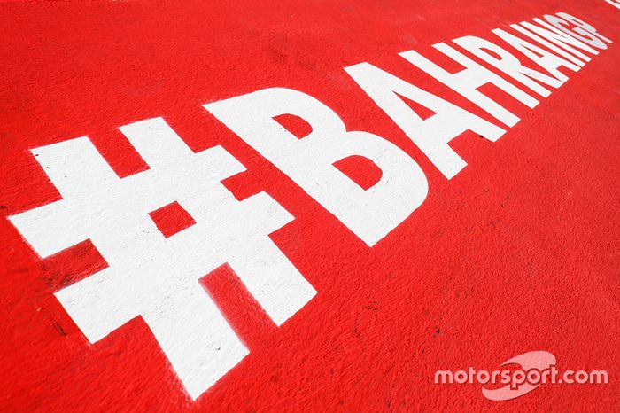 Señalización del GP de Bahréin en el circuito