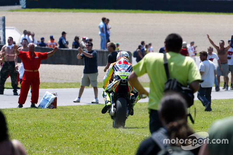 Race winner Valentino Rossi