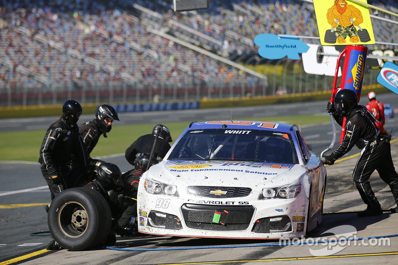 cole whitt premium motorsports chevrolet pit action at charlotte ii