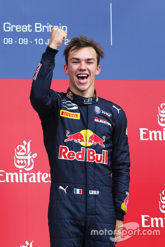 Podium winner Pierre Gasly, Prema Racing at Silverstone
