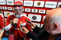 Kimi Raikkonen, Ferrari with the media
