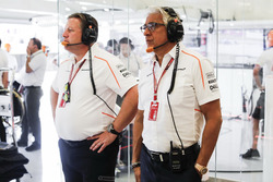 Zak Brown, PDG de McLaren Racing avec Michael Latifi, actionnaire de McLaren