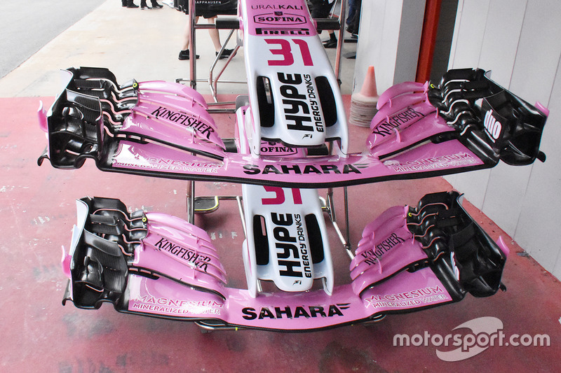 Force India VJM11, naso e ala anteriore