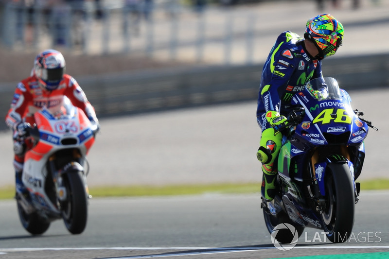 Valentino Rossi, Yamaha Factory Racing, Andrea Dovizioso, Ducati Team