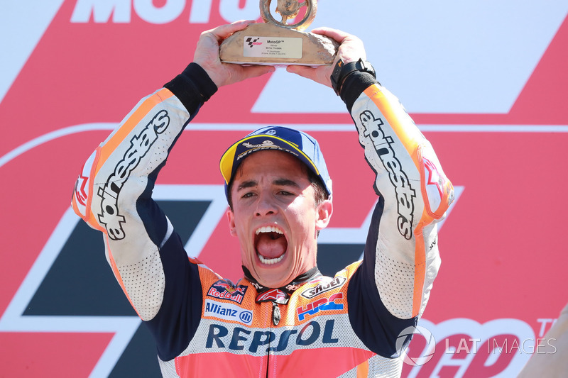 Podium: Race winner Marc Marquez, Repsol Honda Team