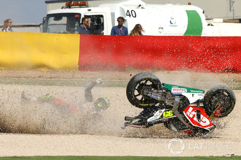 Chute de Cal Crutchlow, Team LCR Honda