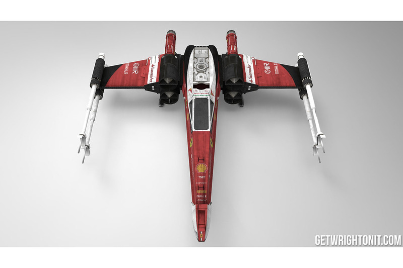 Star Wars X-Wing - Ferrari renk düzeni ile