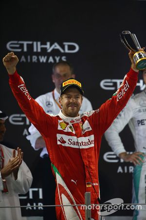 Podium: third place Sebastian Vettel, Ferrari