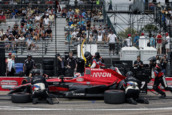 Arrêt au stand de Mikhail Aleshin, Schmidt Peterson Motorsports Honda