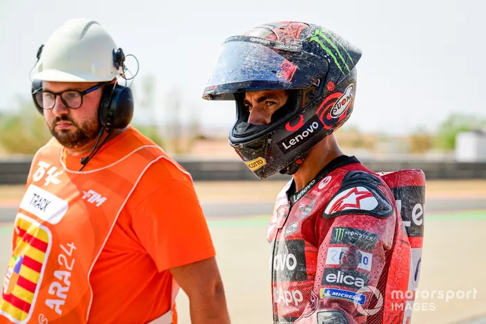 Francesco Bagnaia, acidente da Ducati Team