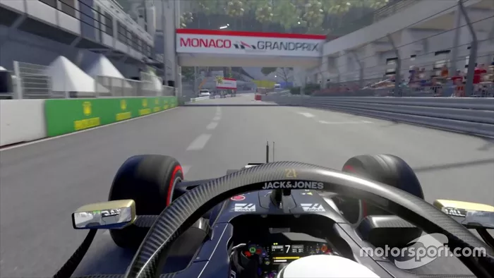 F1 2019 durante una vuelta al revés en Mónaco