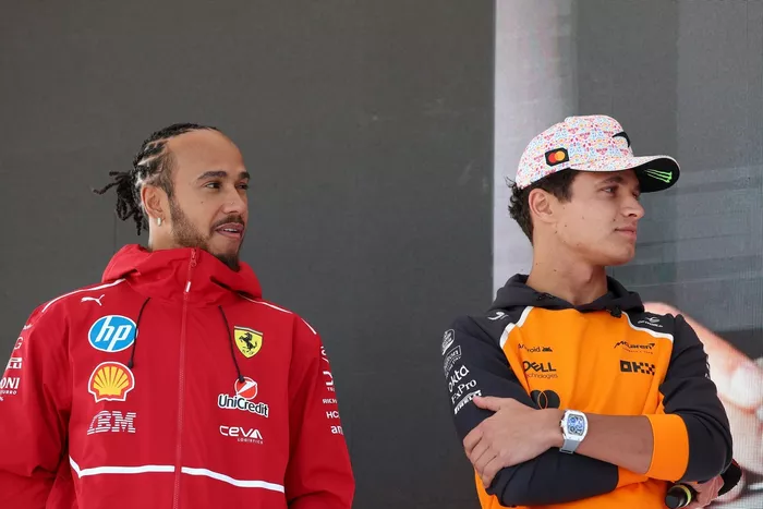 Lewis Hamilton, Ferrari, Lando Norris, McLaren