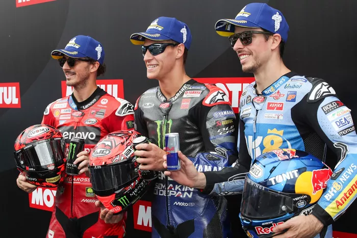 Francesco Bagnaia, Ducati Team, Alex Marquez, Gresini Racing, Fabio Quartararo, Yamaha Factory Racing