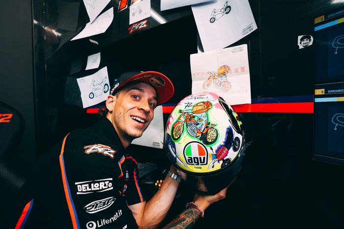 Marco Bezzecchi, Aprilia Racing Helmet