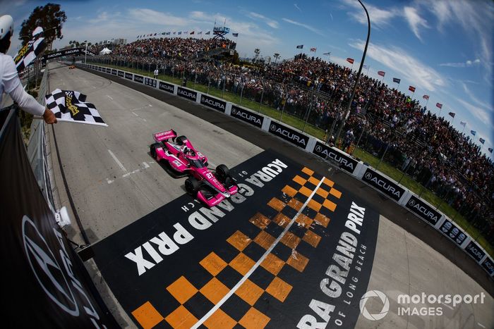 Kyle Kirkwood, Andretti Autosport Honda, Bandera a cuadros