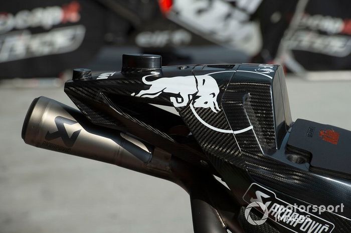 Detalle del escape Red Bull KTM Tech 3