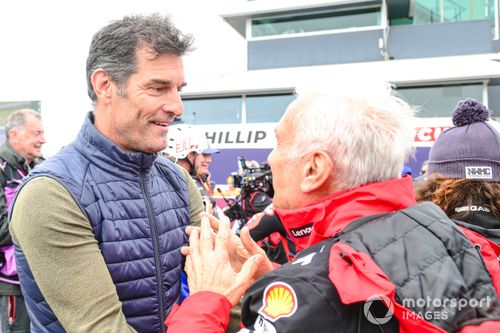 Mark Webber, piloto de F1, Davide Tardozzi, director del equipo Ducati