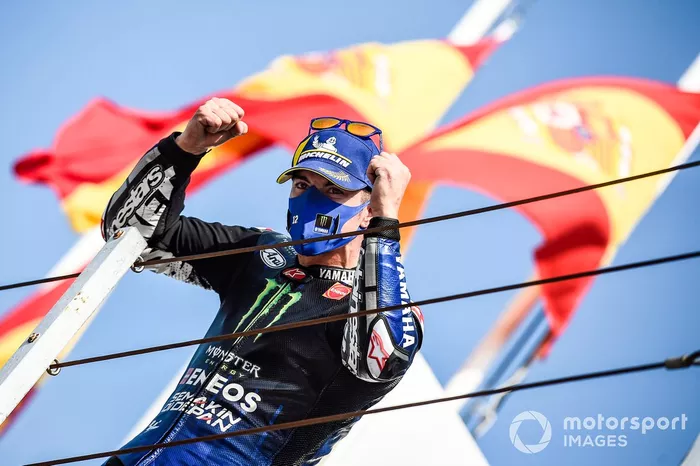 Podio: ganador Maverick Viñales, Yamaha Factory Racing