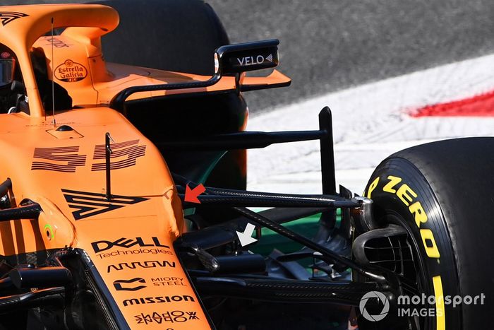 McLaren MCL35 detalle de la cámara