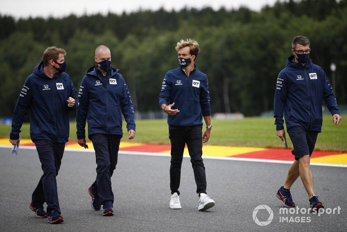 Pierre Gasly, AlphaTauri, recorre la pista