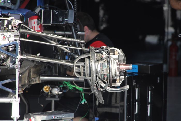 Detalle de la parte delantera del Alpine A521