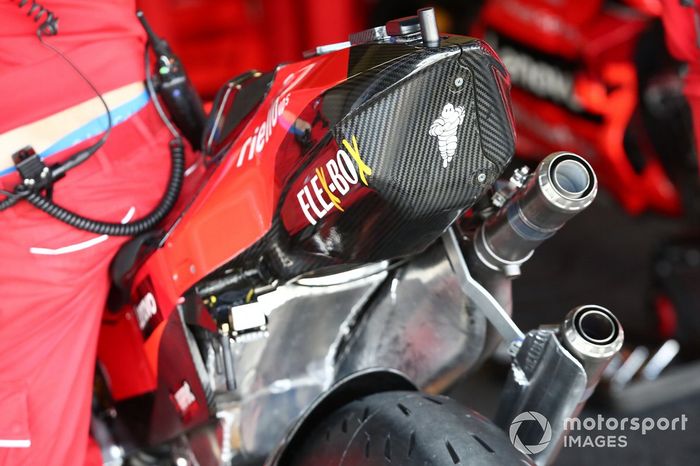 La moto Ducati de MotoGP