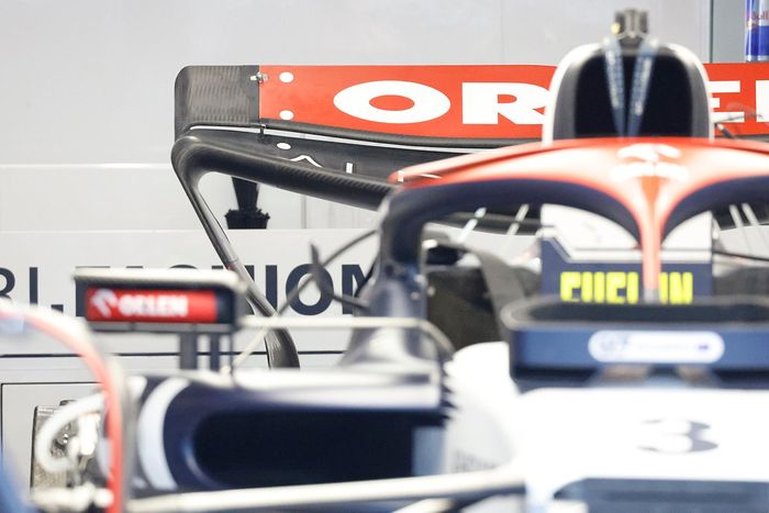 Detalle de la parte trasera del AlphaTauri AT04