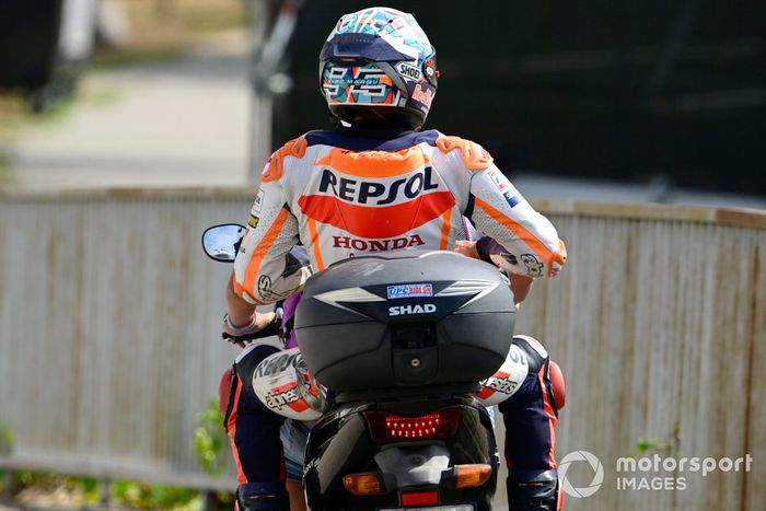 Marc Márquez, Repsol Honda Team tras su caída