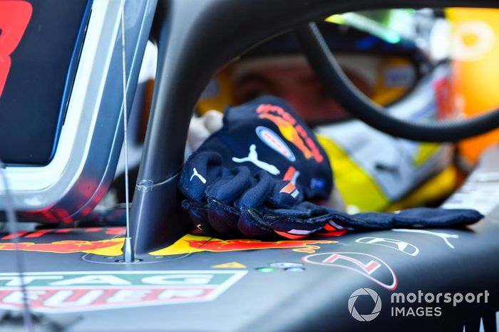 Los guantes de Max Verstappen, Red Bull Racing
