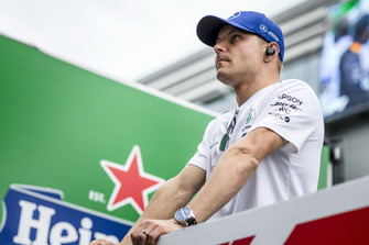 Valtteri Bottas, Mercedes AMG F1 lors de la parade des pilotes