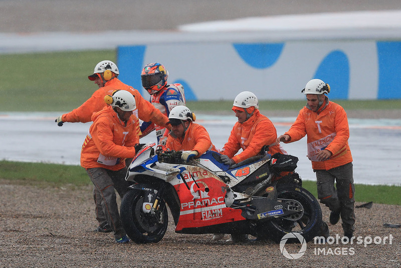 Jack Miller, Pramac Racing, dopo la caduta